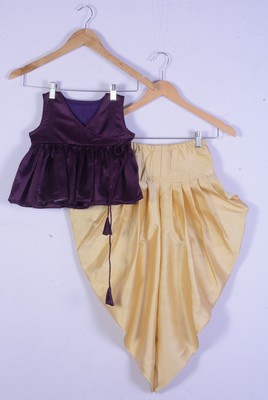 dhoti style dress for baby girl