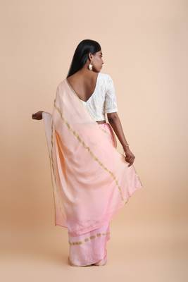 Pink Ombre Saree 3