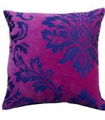 Reme  Embroidered Pink Velvet Single Cushion Cover