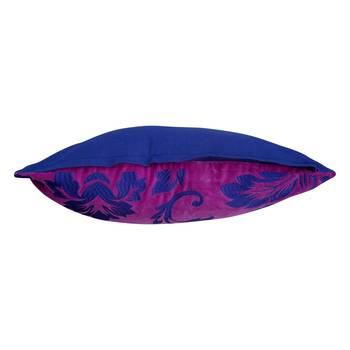 Reme  Embroidered Pink Velvet Single Cushion Cover 3