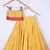 Girl Yellow Lahenga Choli For Kids