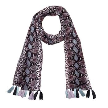 brown printed Polyester scarf 2