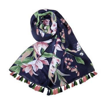 multicolor printed Polyester scarf 2