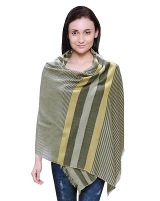 beige woven Viscose scarf 1