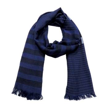 blue woven Viscose scarf 2