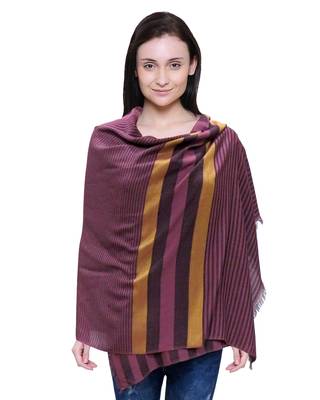 purple woven Viscose scarf 1