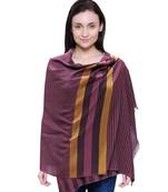 purple woven Viscose scarf