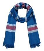 blue woven Viscose scarf