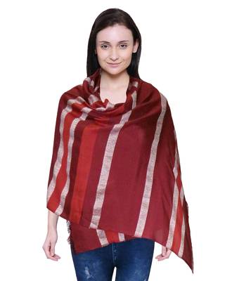 purple woven Viscose scarf 1
