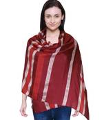 purple woven Viscose scarf