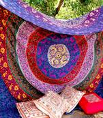 Indan 100% Cotton Queen Size Purple Mandala Tapestry