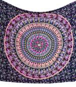 Indan 100% Cotton Queen Size Pink Spoon Mandala Tapestry