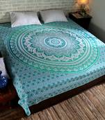 Indan 100% Cotton Queen Size Green Ombre Tapestry
