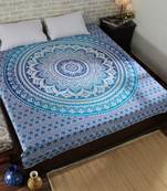 Indan 100% Cotton Queen Size Blue Ombre Tapestry