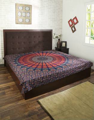 Indan 100% Cotton Queen Size Orange COR Tapestry 1