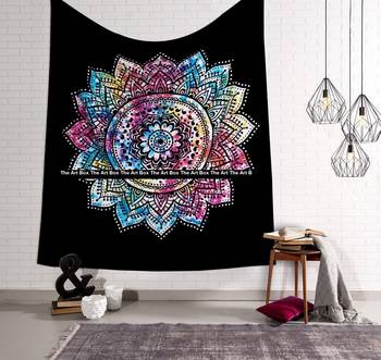 Indan 100% Cotton Queen Size Multi Ombre Tapestry 1