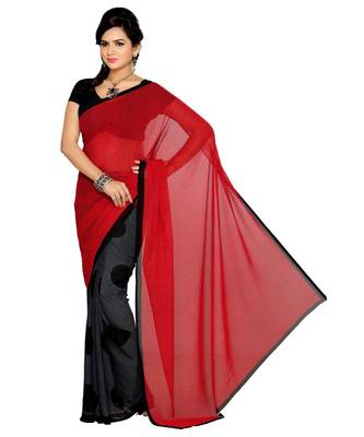 Combo of 2 Multicolor Poly Georgette Printed Women's Saree 2
