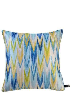 Blue Set of 5 Chevron Print 12'' x 12'' Square Cushion Covers 2