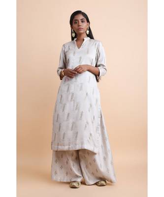 Cloud Grey Kurta 1