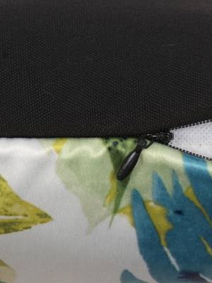White & Green Set of 5 Floral Square Cushion Covers 4