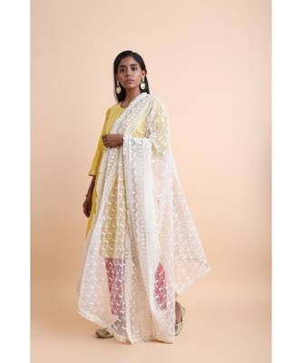 White Rose Dupatta 1