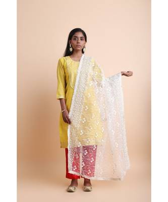 White Rose Dupatta 1