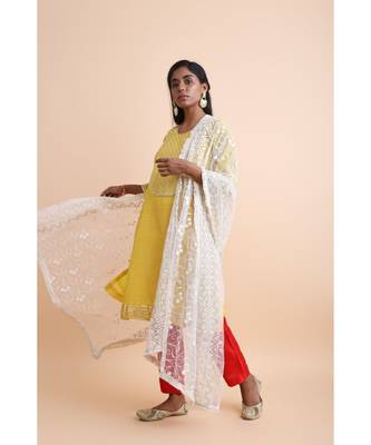 White Rose Dupatta 2