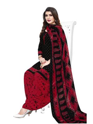 Black Printed Crepe Salwar 1