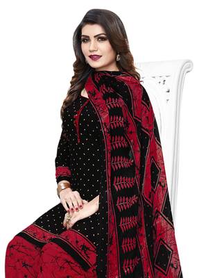 Black Printed Crepe Salwar 2