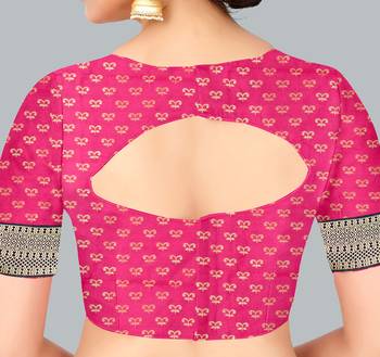 Black woven banarasi silk saree with blouse 5