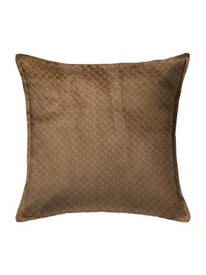 Brown Set of 5 Self Design Square Cushion Covers 2