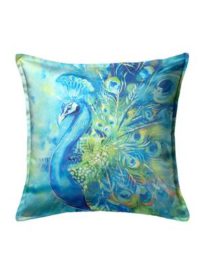 Blue Set of 5 Abstract Square Cushion Covers 2