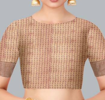 Magenta woven banarasi silk saree with blouse 5