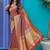 Maroon woven banarasi silk saree with blouse