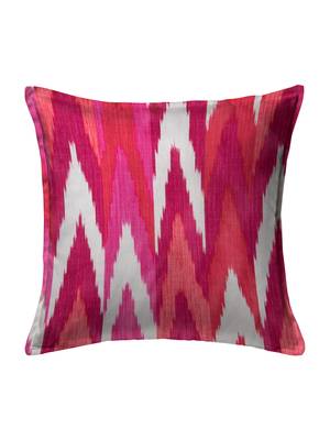 Pink & White Set of 5 Geometric Square Cushion Covers 2