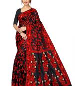Women's Designer  Banarasi Cotton Saree With Designer Blouse
