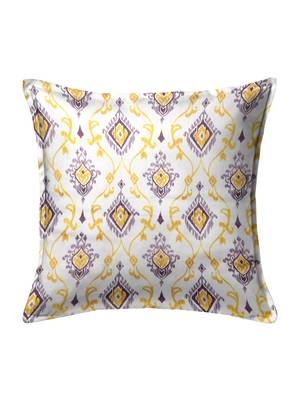 Off-White Set of 5 Floral Square Cushion Covers 3