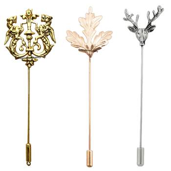 Gold crystal brooch 1