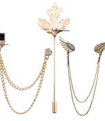 White crystal brooch