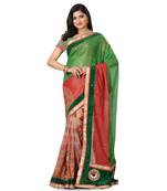 Black Embroidered Super_Net Saree With Blouse