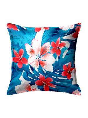 Multicoloured Set of 5 Floral Square Cushion Covers 2