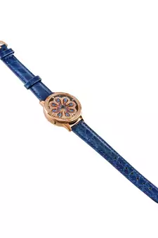 Blue Beautiful Butterfly Design Revolving Watch
