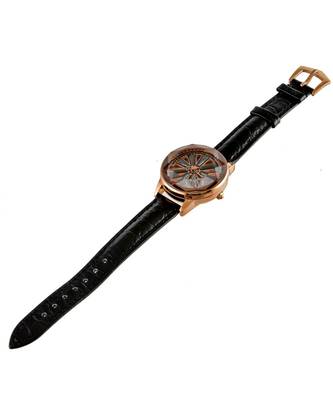 Black Wheel  Design Revolving Dail Watch 3