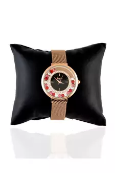 Rose Gold Dancing Diamond Adjustable Magnetic Belt Watch
