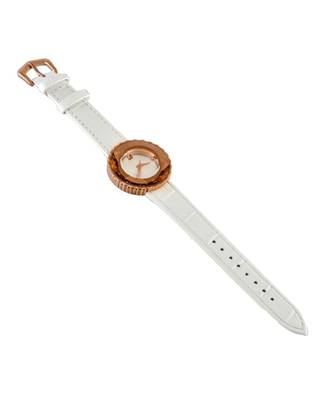 White Stylish Watch With Rose Gold Combination 3