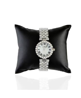 Silver Smart Look Designer Full Of Diamond Party Watch 3