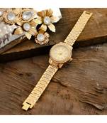 Golden Classy Diamond Designer Party Watch