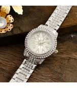 Siver Diamond Stylish Royal Designer Party Watch