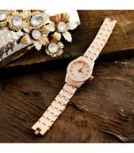 Rose Gold Smart Look Designer Full Of Diamond Watch