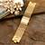 Golden Broad Belt Stylish Party Watch